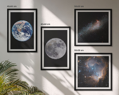 Keretezett poliptichon Galaxis Űr Hold