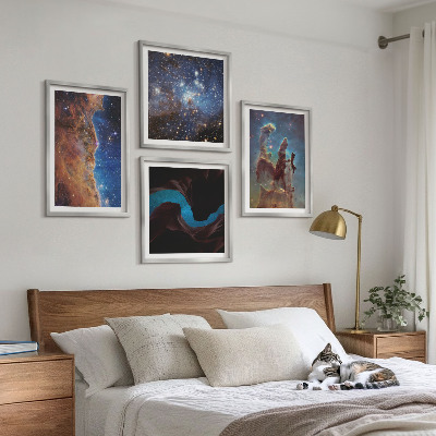 Dekorációs kép készlet nappaliba Galaxisok űrtájképei
