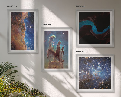 Dekorációs kép készlet nappaliba Galaxisok űrtájképei