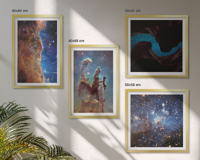 Dekorációs kép készlet nappaliba Galaxisok űrtájképei