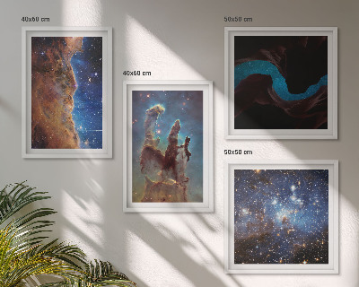 Dekorációs kép készlet nappaliba Galaxisok űrtájképei
