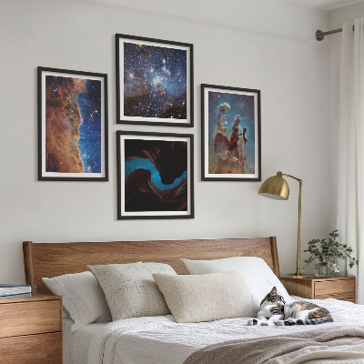 Dekorációs kép készlet nappaliba Galaxisok űrtájképei
