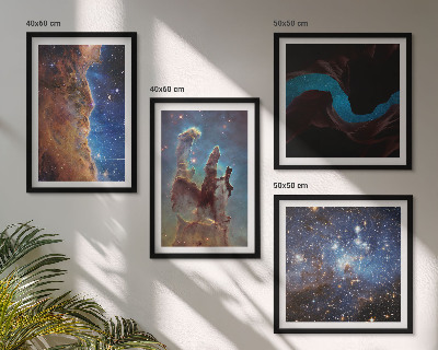 Dekorációs kép készlet nappaliba Galaxisok űrtájképei