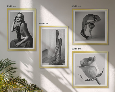 Keretezett poliptichon Elegáns nők stílusos portréi