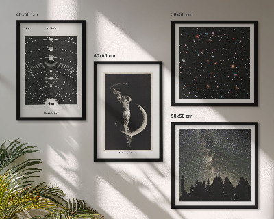 Dekorációs kép készlet nappaliba Naprendszer-galaxis