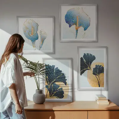 Kahlo citrombor portré keretezett poliptichon