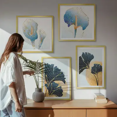 Kahlo citrombor portré keretezett poliptichon