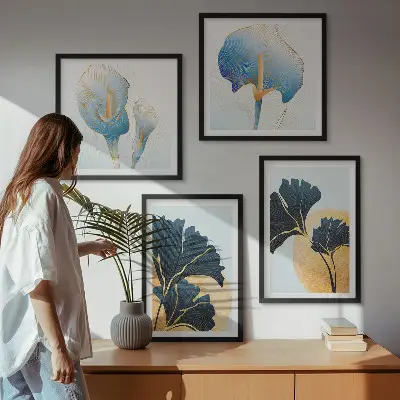 Kahlo citrombor portré keretezett poliptichon