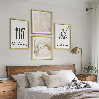 Dekorációs kép készlet nappaliba Bauhaus geometrikus minták