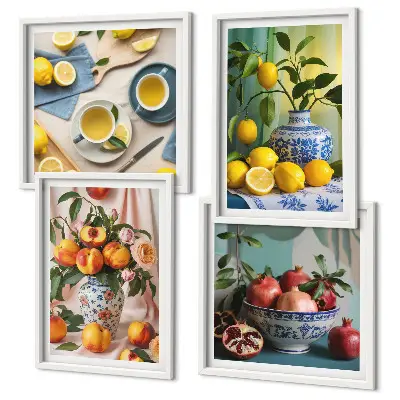 Matisse stílusos alakjai dekorációs képszett nappaliba