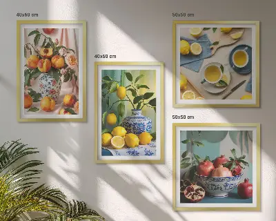 Matisse stílusos alakjai dekorációs képszett nappaliba