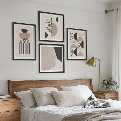 Keretezett poliptichon Absztrakt geometrikus minták