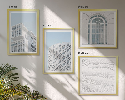 Dekorációs kép készlet nappaliba Modern építészeti geometria