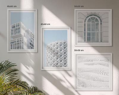 Dekorációs kép készlet nappaliba Modern építészeti geometria