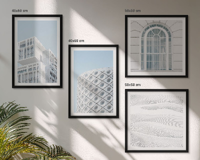 Dekorációs kép készlet nappaliba Modern építészeti geometria
