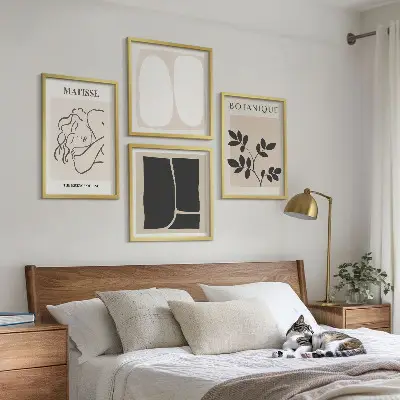 Matisse stílusú növényfestmény szett dekorációs kép a nappaliba