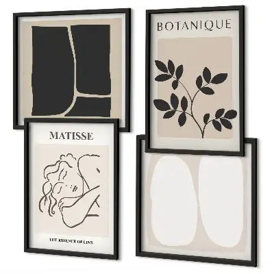 Matisse stílusú növényfestmény szett dekorációs kép a nappaliba