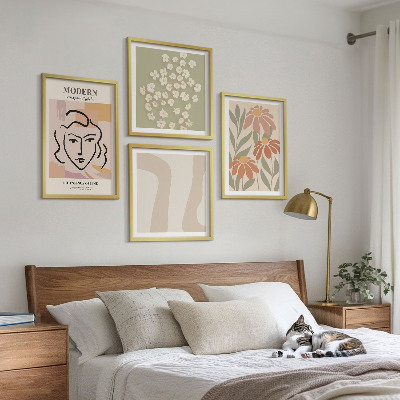 Keretezett poliptichon Modern absztrakt nő