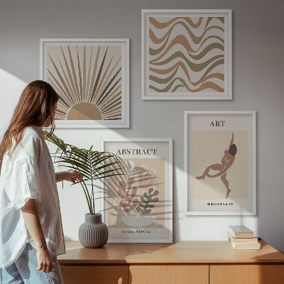 Keretezett poliptichon Matisse bohém absztrakt minták