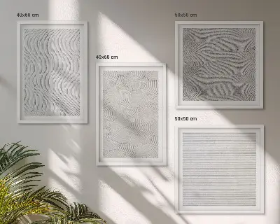 Homok minták geometrikus szerkezetek keretezett poliptichon