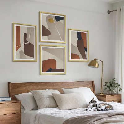Keretezett poliptichon Absztrakt modern formák