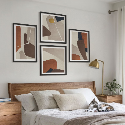 Keretezett poliptichon Absztrakt modern formák