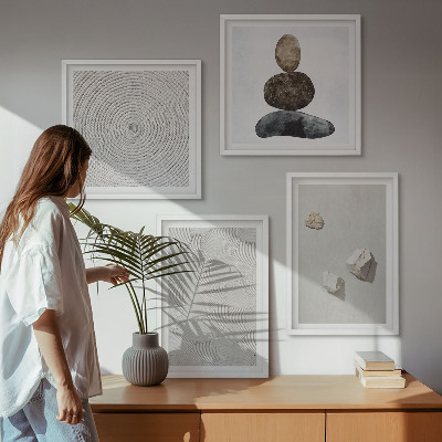Dekorációs kép készlet nappaliba Homokkő modern festék