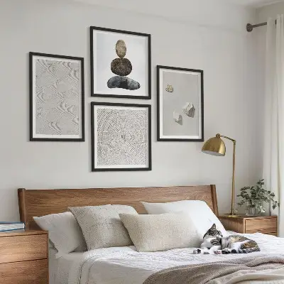 Modern homokkő hatású falikép készlet nappaliba modern festmény stílusban