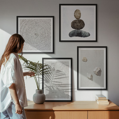 Dekorációs kép készlet nappaliba Homokkő modern festék