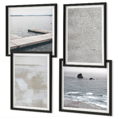 Keretezett poliptichon Absztrakt design modern textúrák
