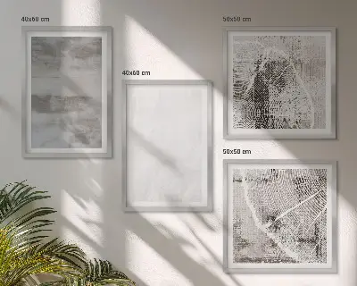 Absztrakt modern formák dekorációs képkészlet nappaliba