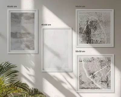 Absztrakt modern formák dekorációs képkészlet nappaliba