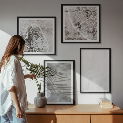 Dekorációs kép készlet nappaliba Absztrakt modern formák