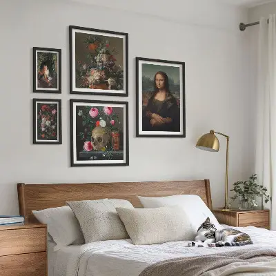 Vintage virágportrék prémium keretezett képválogatás