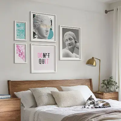 Képkészlet nappaliba stílusos klasszikus modern dekoráció