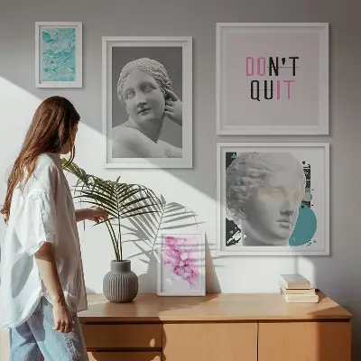 Képkészlet nappaliba stílusos klasszikus modern dekoráció