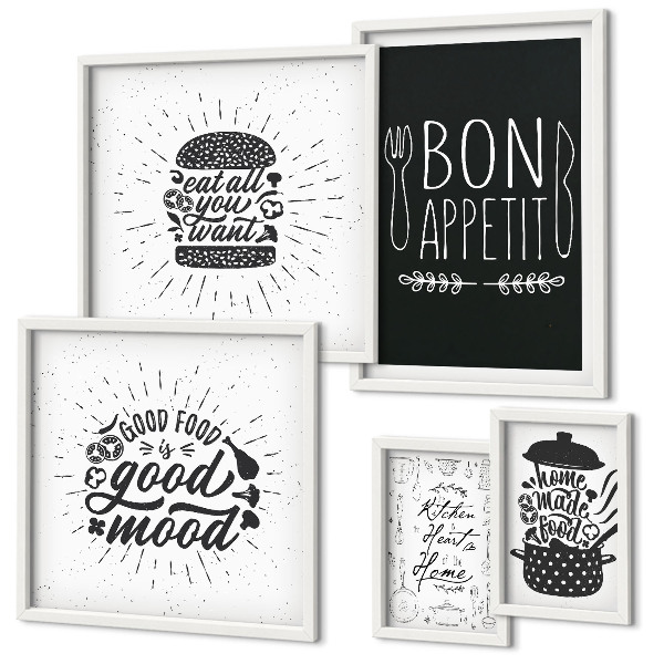 Dekorációs kép készlet nappaliba Konyhai inspirációk a főzéshez