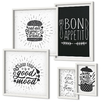 Dekorációs kép készlet nappaliba Konyhai inspirációk a főzéshez