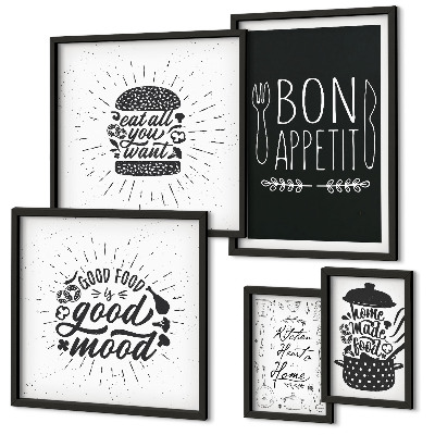 Dekorációs kép készlet nappaliba Konyhai inspirációk a főzéshez