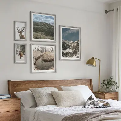 Vad természet fenséges hegyek prémium keretezett képválogatás