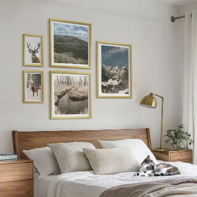 Vad természet fenséges hegyek prémium keretezett képválogatás