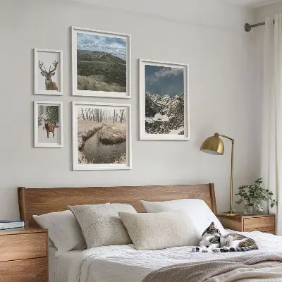 Vad természet fenséges hegyek prémium keretezett képválogatás