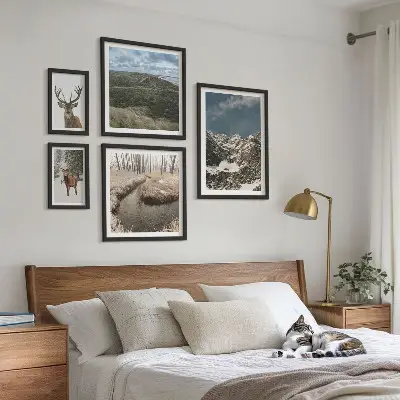 Vad természet fenséges hegyek prémium keretezett képválogatás