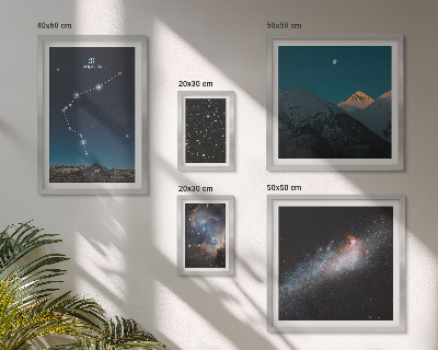 Képkészlet nappaliba Galaxisok kozmikus tájképei