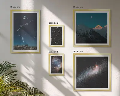 Galaxisok kozmikus tájképei képkészlet nappaliba