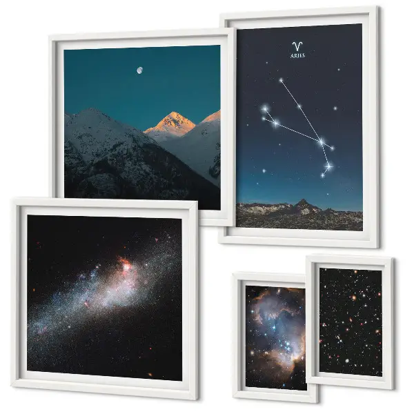 Galaxisok kozmikus képei prémium keretezett kép válogatás