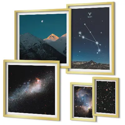 Galaxisok kozmikus képei prémium keretezett kép válogatás