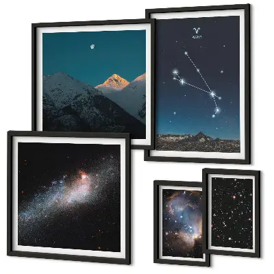 Galaxisok kozmikus képei prémium keretezett kép válogatás