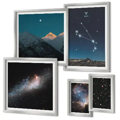 Galaxisok kozmikus képei prémium keretezett kép válogatás
