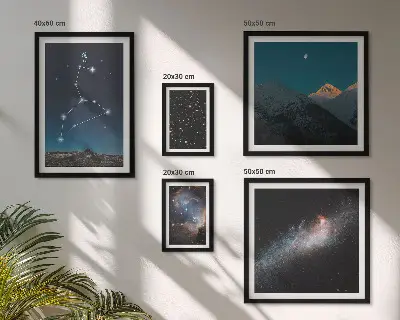 Prémium keretezett kép a galaxis kozmikus csillagképei válogatás